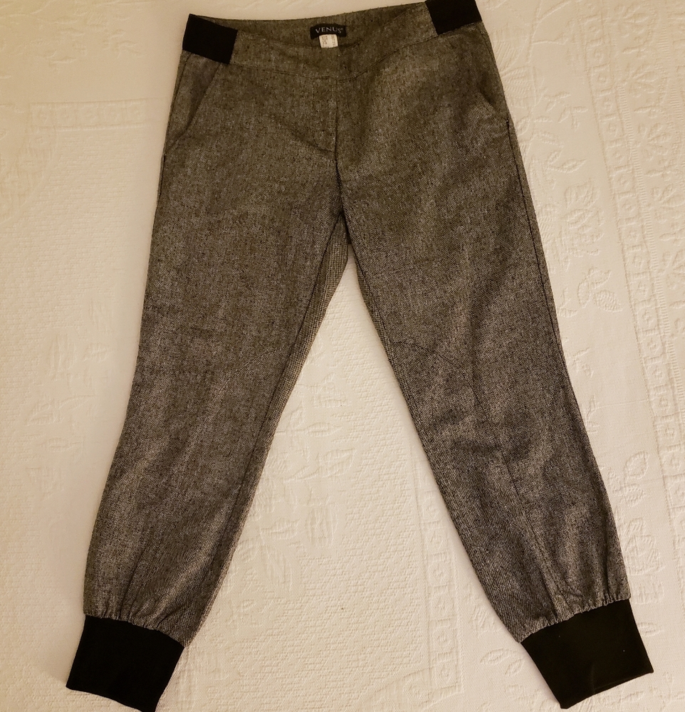 Venus Classy Herringbone Jogger Pants